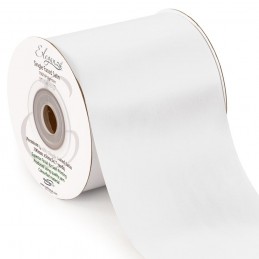 White 100mm Satin Sash Ribbon