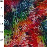 Modal Feel Digital Jersey Fabric John Louden Rainbow Petals Swirl 152cm Wide