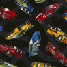 100% Cotton Fabric Timeless Treasures Race Cars Vehicles Racing Speed 112cm Wide