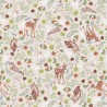 100% Cotton Fabric Nutex Forest Wonder Deer Owl Woodland Creatures 112cm Wide