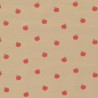 Cotton Jersey Fabric Stretchy Dressmaking Apples Fruits Scattered 150cm Wide