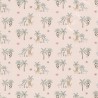 Cotton Jersey Fabric Stretchy Dressmaking Safari Animals Palm Trees 150cm Wide