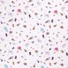 Cotton Jersey Fabric Stretchy Dressmaking Geo Shapes Geometric Fun 150cm Wide