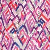 Cotton Jersey Fabric Stretchy Dressmaking Ikat Vibrant Traditional 150cm Wide