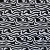 Bubs Digital Printed Sherpa Fleece Fabric Swirls Abstract Waves 143cm Wide