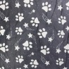 Bubs Digital Printed Sherpa Fleece Fabric Paws Shooting Stars Dogs 143cm Wide