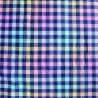 Bubs Digital Printed Sherpa Fleece Fabric Check Gingham Colourful 143cm Wide