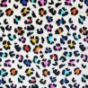 Bubs Cuddle Fleece Fabric Super Soft Leopard Animal Print Colourful 144cm Wide