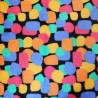 Cuddle Fleece Fabric Soft Luxurious Arty Shapes Rainbow Abstract 144cm Wide