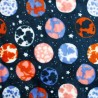 Cuddle Fleece Fabric Soft Luxurious What An Earth Space Stars Planets 144cm Wide