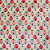 Cuddle Fleece Fabric Soft Luxurious Groovy Ladybird Insects Colourful 144cm Wide