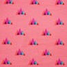 Alpine Fleece Soft Sweatshirt Fabric Triangle Vibrant Shapes 154cm Wide