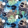 Printed Polar Fleece Soft Fabric Jungle Leopard Wild Side Big Cats 152cm Wide