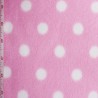 Printed Polar Fleece Soft Fabric Spot Polka Dots Shapes Beech Street 152cm Wide