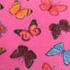 Printed Polar Fleece Soft Fabric Vibrant Butterfly Insects Colourful 150cm Wide