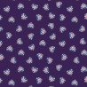 SALE 100% Cotton Fabric Lewis & Irene Union Jack Hearts Royal Purple Metallic