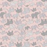 SALE 100% Cotton Fabric Lewis & Irene Elephants & Stars Animals Pink 112cm Wide