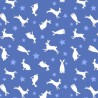 SALE 100% Cotton Fabric Lewis & Irene Forest Friends Hares Light Blue 112cm Wide