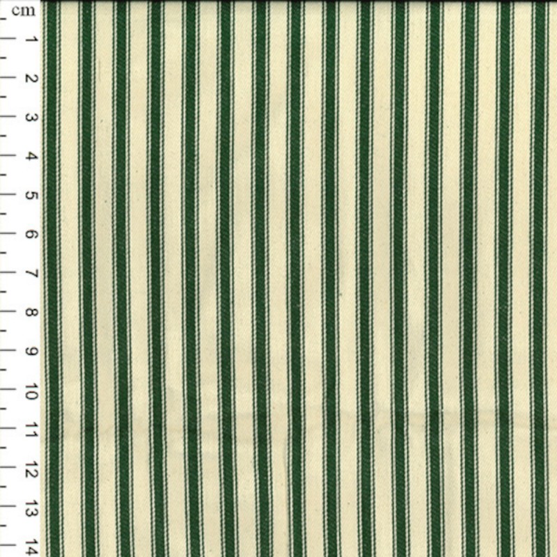 8mm Fashion Ticking Stripe Lines 100% Cotton Yarn Fabric