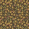 SALE 100% Cotton Fabric Lewis & Irene Pears Orchard Fruit Dark Brown 112cm Wide