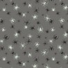 SALE 100% Cotton Fabric Lewis & Irene Glow In The Dark Spiders Grey 112cm Wide