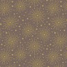 SALE 100% Cotton Fabric Lewis & Irene Gold Metallic Starburst Fawn 112cm Wide