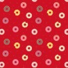 SALE 100% Cotton Fabric Lewis & Irene Sweet Things Doughnuts Red 112cm Wide