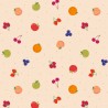 SALE 100% Cotton Fabric Lewis & Irene Sweet Things Fruits Dark Cream 112cm Wide