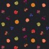 SALE 100% Cotton Fabric Lewis & Irene Sweet Things Fruits Black 112cm Wide