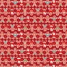 SALE 100% Cotton Fabric Lewis & Irene Xmas Gingerbread People Red 112cm Wide