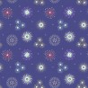 SALE 100% Cotton Fabric Lewis & Irene Glow Fireworks Burst Indigo 112cm Wide