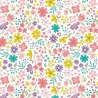 SALE 100% Cotton Fabric Lewis & Irene Spring Treats Floral Cream 112cm Wide