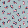 copy of SALE 100% Cotton Fabric Lewis & Irene Jubilee Union Jacks Light Blue 112cm Wide