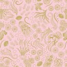 SALE 100% Cotton Fabric Lewis & Irene Under The Sea Blush Metallic 112cm Wide