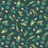 SALE 100% Cotton Fabric Lewis & Irene On The Lake Frogs Dark Green 112cm Wide