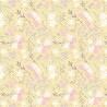 SALE 100% Cotton Fabric Lewis & Irene Butterfly Dance Buttercup Yellow 112cm Wide