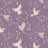 SALE 100% Cotton Fabric Lewis & Irene Meadow Call Birds Lavender 112cm Wide