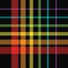 100% Cotton Digital Tartan Fabric Little Johnny Beresford Close Black 150cm Wide