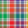 100% Cotton Digital Tartan Fabric Little Johnny Danesgate White/Multi 150cm Wide