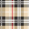 100% Cotton Digital Tartan Fabric Little Johnny McInnes Street Beige 150cm Wide