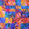 100% Cotton Digital Fabric Little Johnny Multicoloured Tiles Abstract 150cm Wide