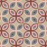 100% Cotton Digital Fabric Little Johnny Geometric Mosaic Abstract 150cm Wide