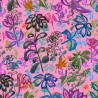 100% Cotton Digital Fabric Little Johnny Floral Outlines Bawtry Close 150cm Wide