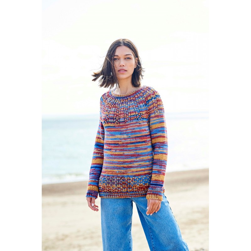 Stylecraft For the Love of Stripes Knitting Pattern 10094 sweater