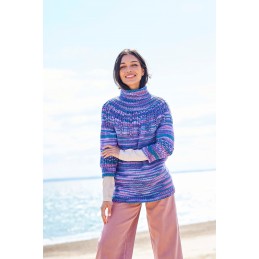 Stylecraft For the Love of Stripes Knitting Pattern 10094 sweater