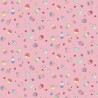 100% Cotton Fabric Makower Afternoon Tea Cupcake Confetti Party Food 112cm Wide