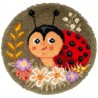 Vervaco Ladybug Latch Hook Rug Kit – Fun DIY Craft (67x67cm)