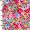 100% Digital Viscose Fabric John Louden Floral Old Road