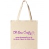 Oh Sew Crafty Branded Tote Bag – Cotton Bag For Life – So Much Fabric So Little Time