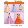 Simplicity Fairy Princess Child's Costumes Sewing Patterns 1303